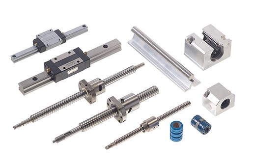 Linear bearings, shafts, and guide components