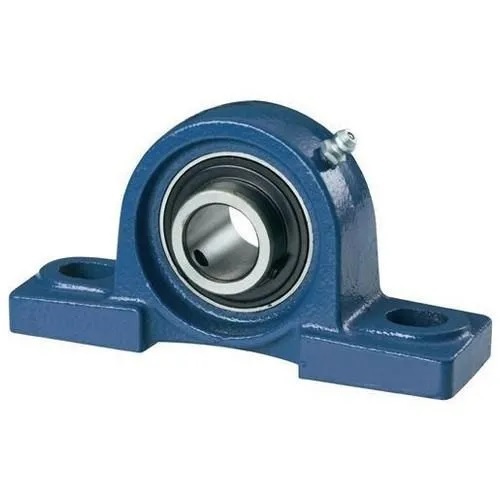Blue cast-iron pillow block bearing